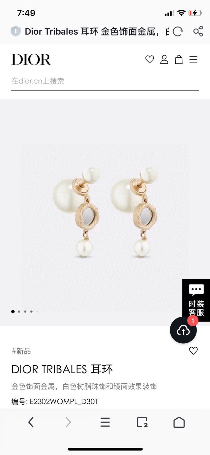 Christian Dior Earrings